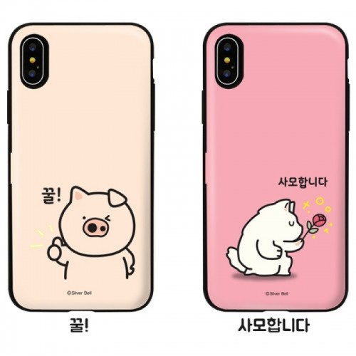 실버벨 귀염뽀짝 시즌5 카드 도어 범퍼 케이스 (갤럭시 아이폰 LG 60기종), , 코지, 