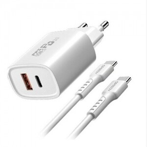 스피디 도너츠 가정용 25W(PD3.0+QC3.0) 2포트 PPS 초고속 분리형 충전기(CtoC 1.2M 25W)